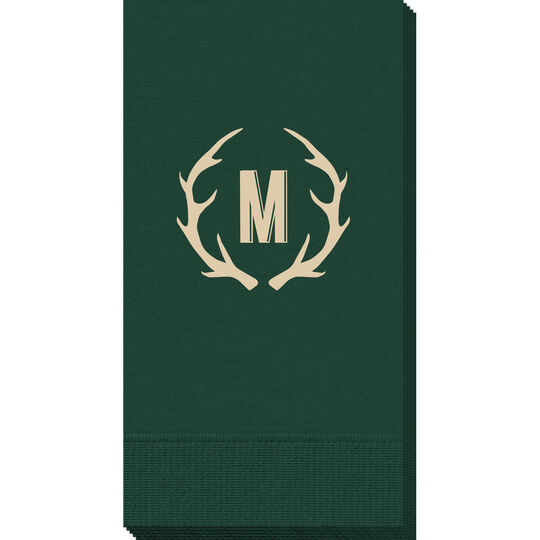 Antlers Initial Guest Towels
